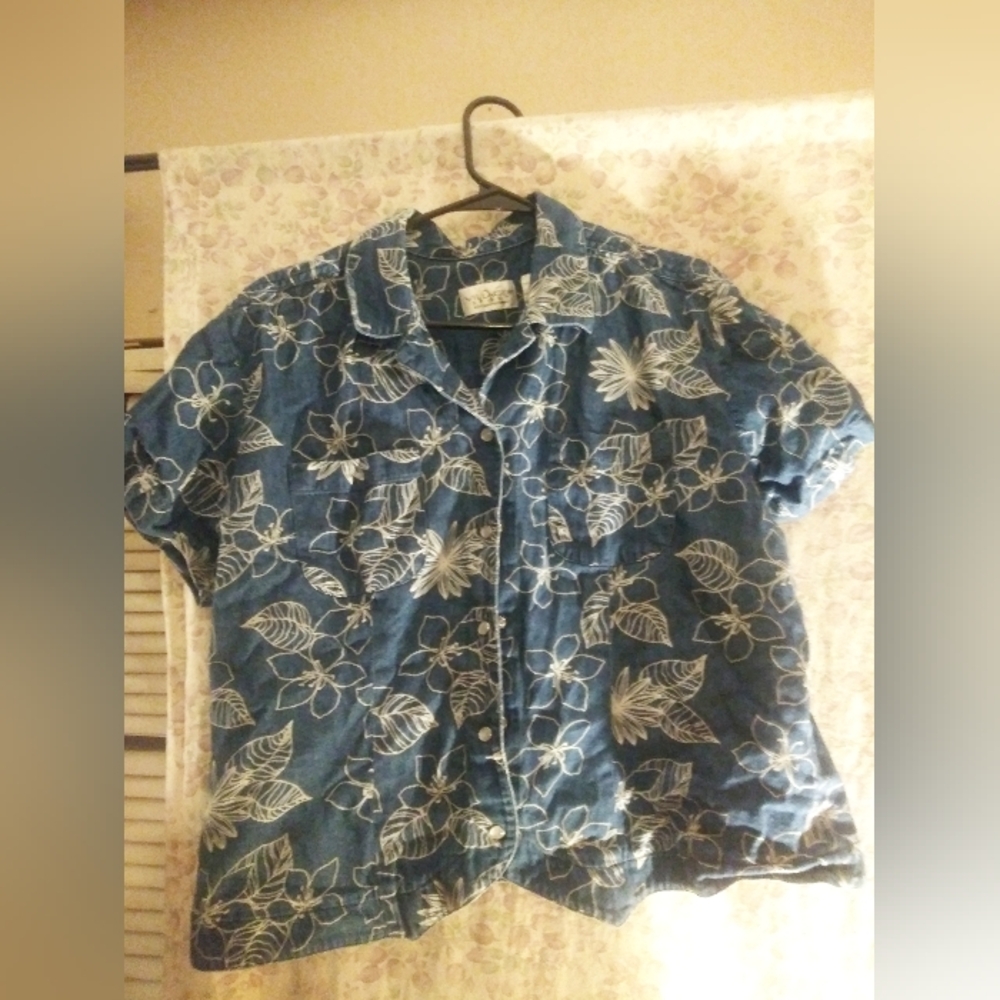 Denim Hawaiian Shirt